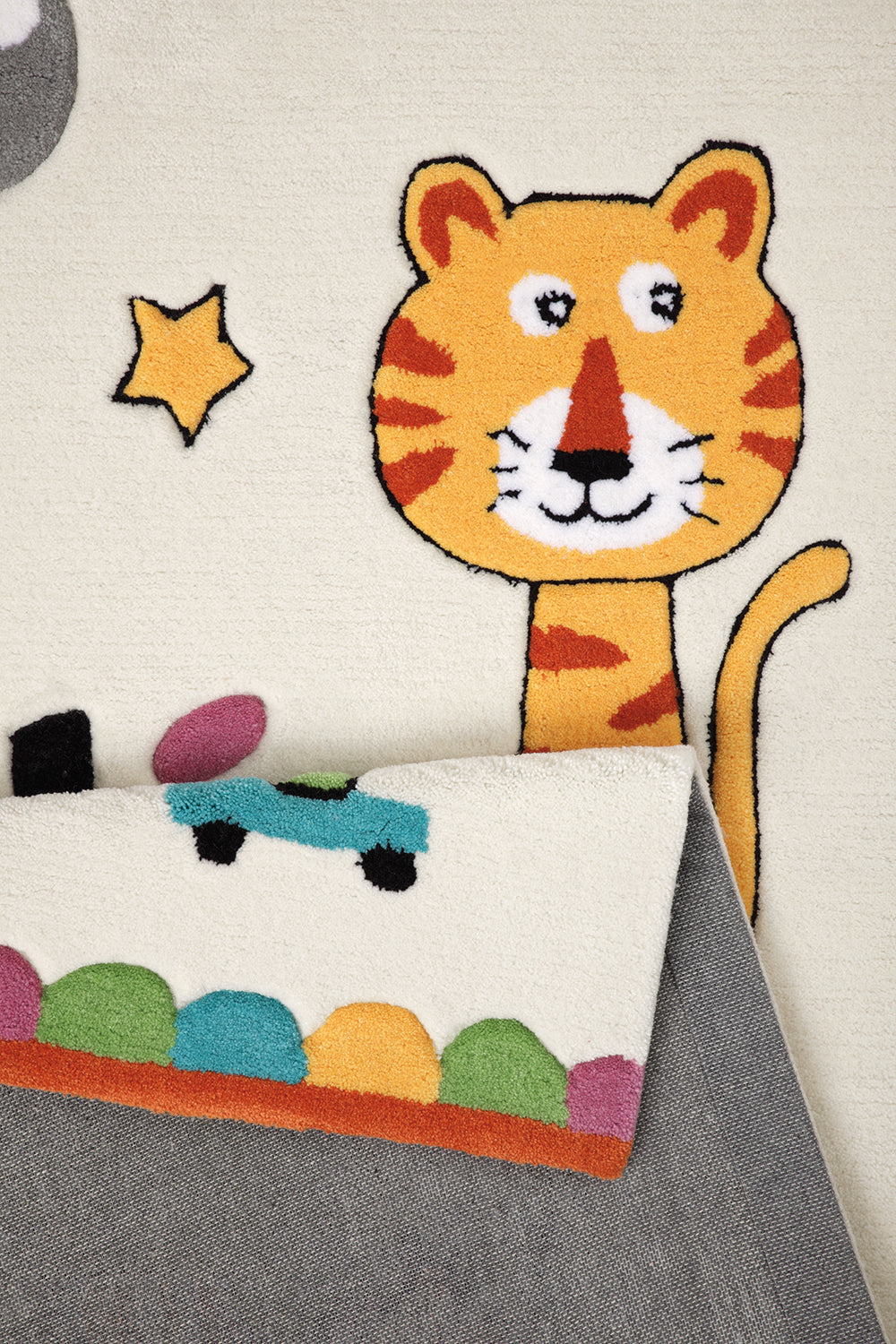 Little Artists Teppich beige Kurzflor rechteckig