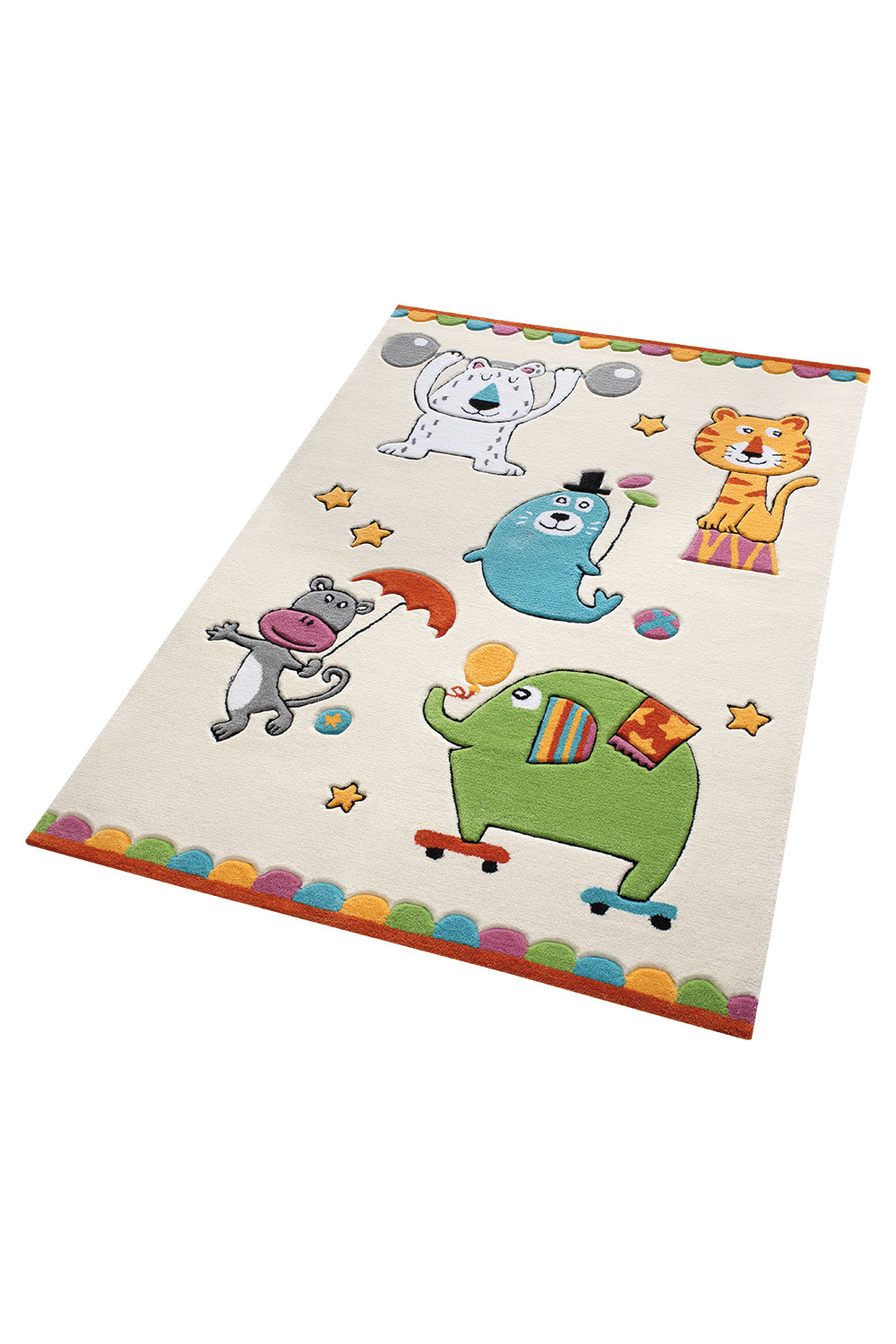 Little Artists Teppich beige Kurzflor rechteckig