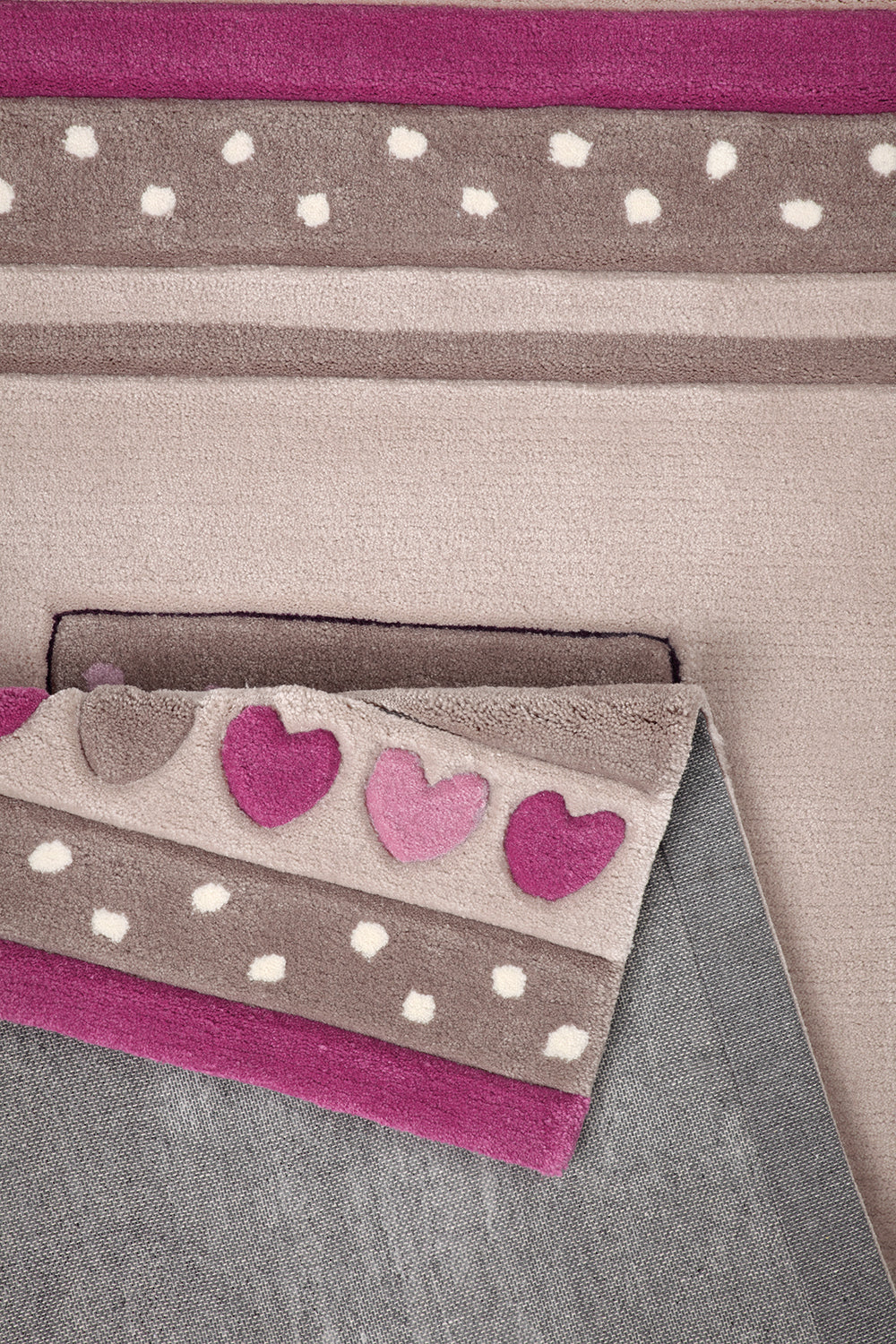 Kitty Kat Teppich beige Kurzflor rechteckig