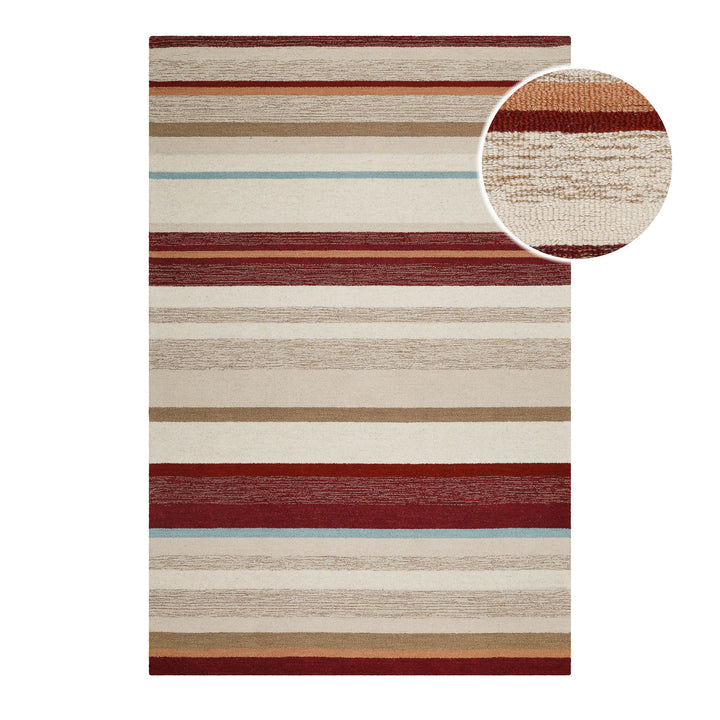 Sally Teppich beige multi Kurzflor rechteckig