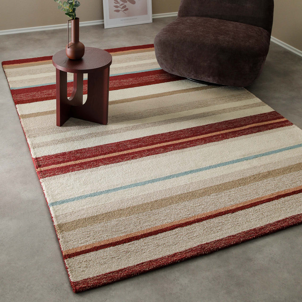 Sally Teppich beige multi Kurzflor rechteckig