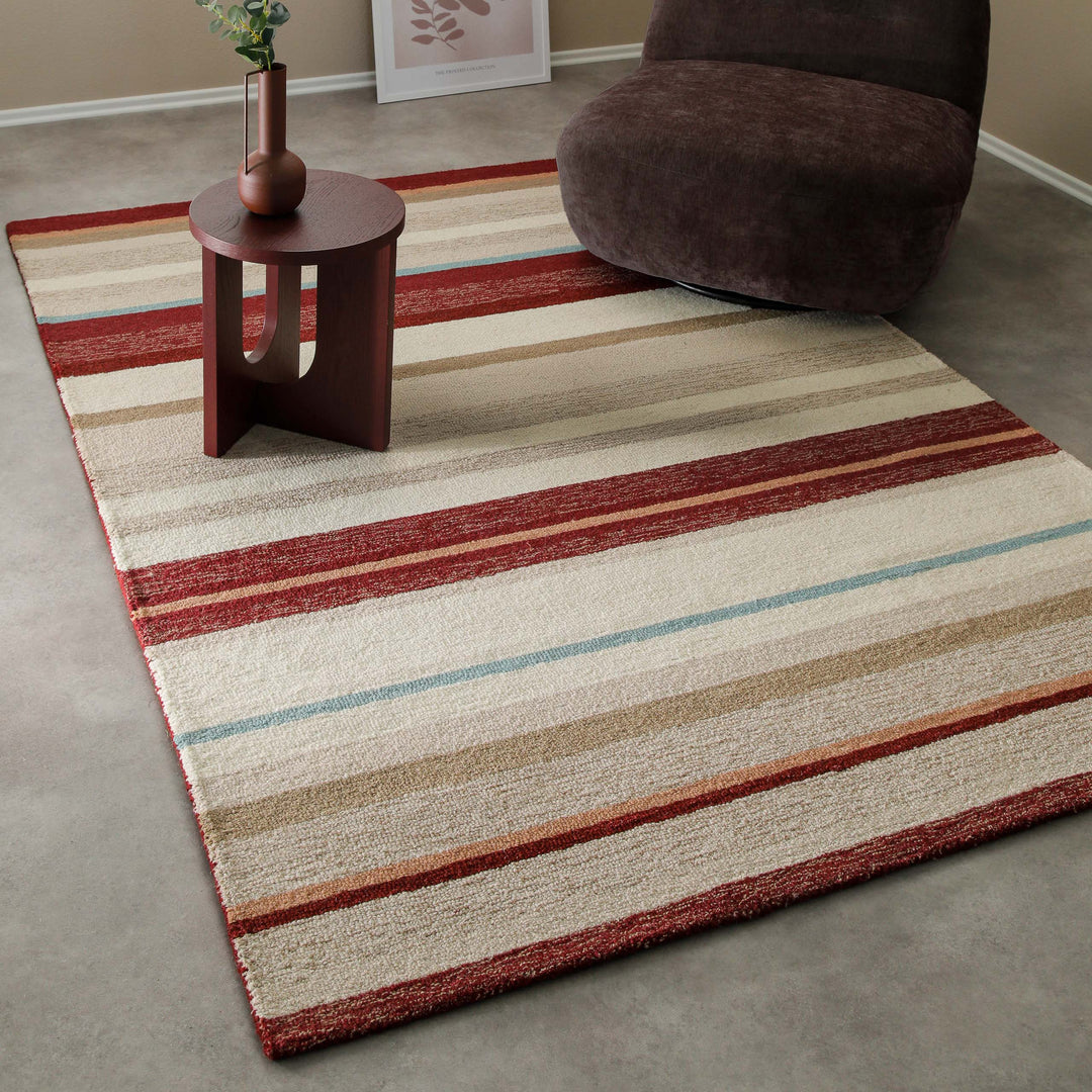 Sally Teppich beige multi Kurzflor rechteckig