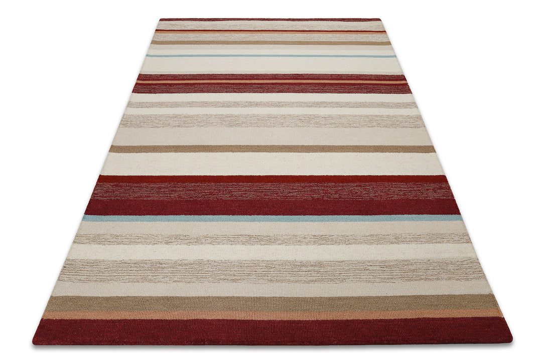 Sally Teppich beige multi Kurzflor rechteckig