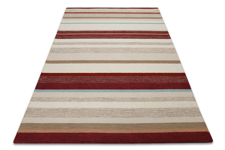 Sally Teppich beige multi Kurzflor rechteckig