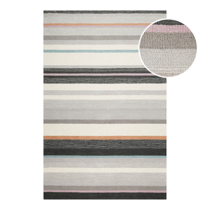 Sally Teppich grau multi Kurzflor rechteckig