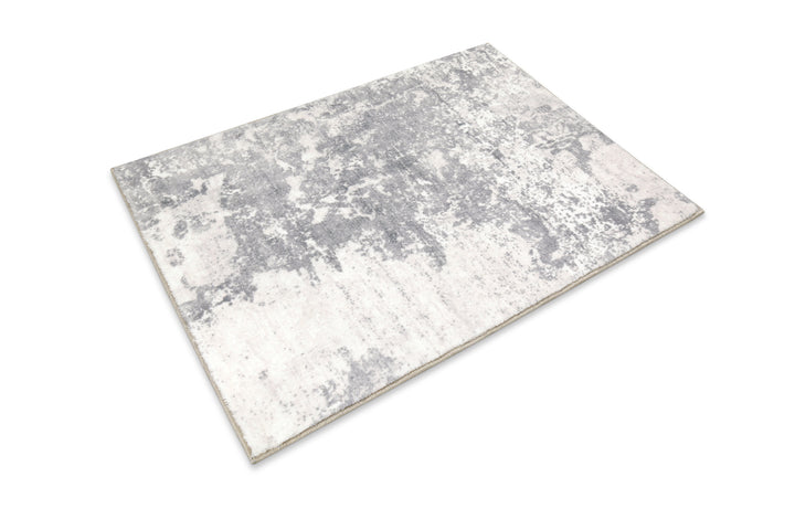 Samu Badteppich greige Kurzflor rechteckig