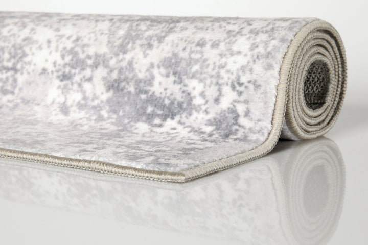 Samu Badteppich greige Kurzflor rechteckig