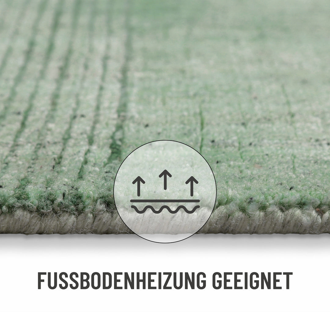 Kurzflor Teppich Blass Grün "Seattle" WECONhome