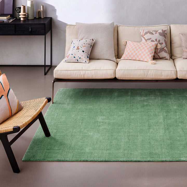 Kurzflor Teppich Blass Grün "Seattle" WECONhome