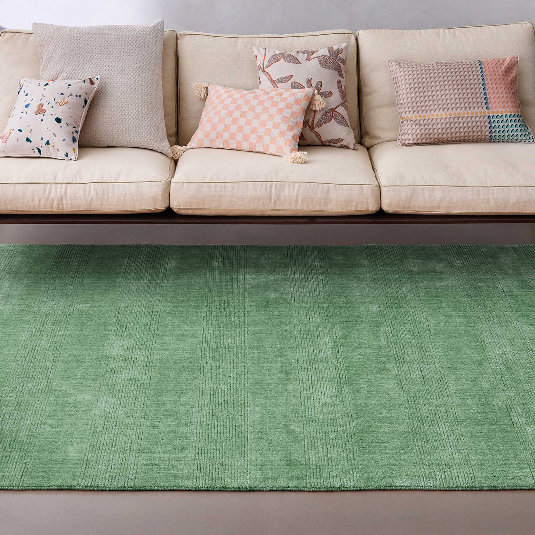 Kurzflor Teppich Blass Grün "Seattle" WECONhome