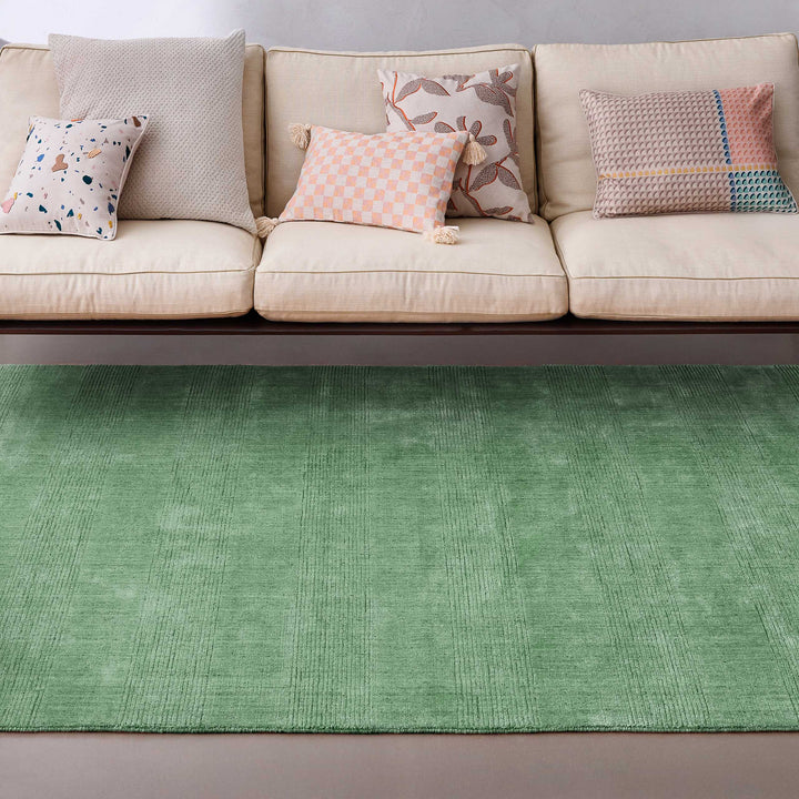 Kurzflor Teppich Blass Grün "Seattle" WECONhome