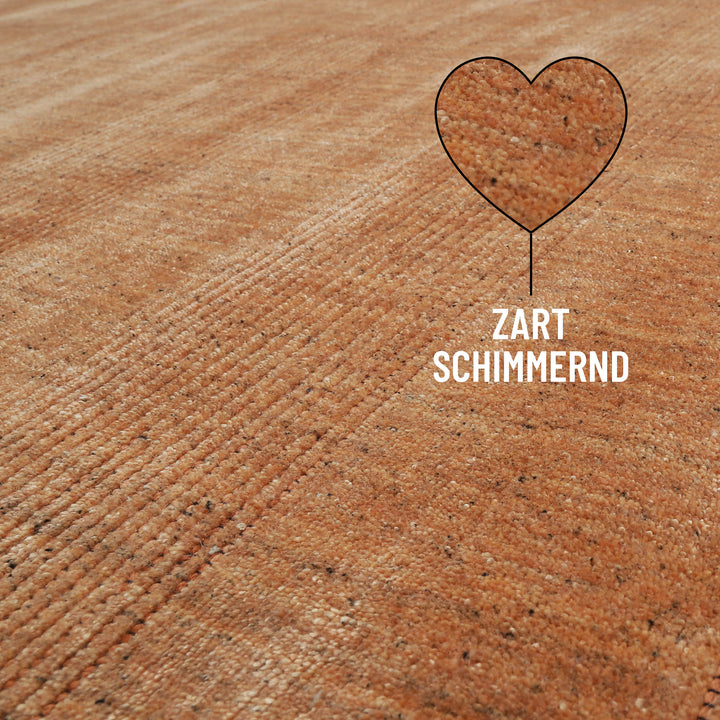 Kurzflor Teppich Kupfer Braun "Seattle" WECONhome