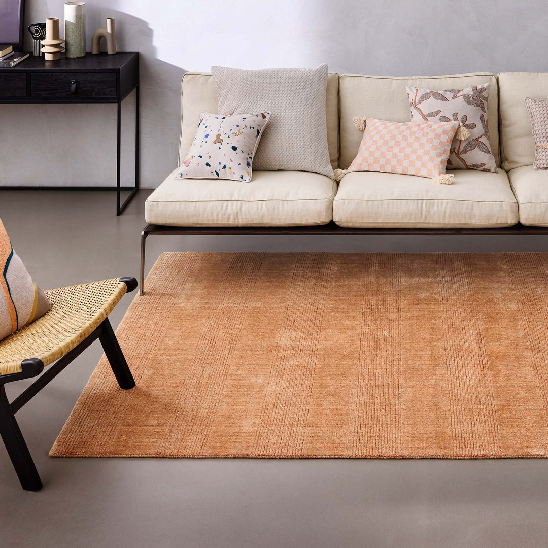 Kurzflor Teppich Kupfer Braun "Seattle" WECONhome