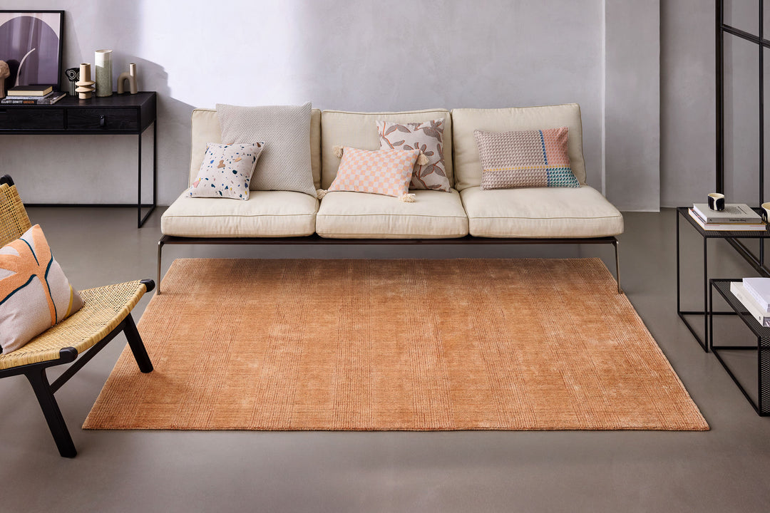 Kurzflor Teppich Kupfer Braun "Seattle" WECONhome