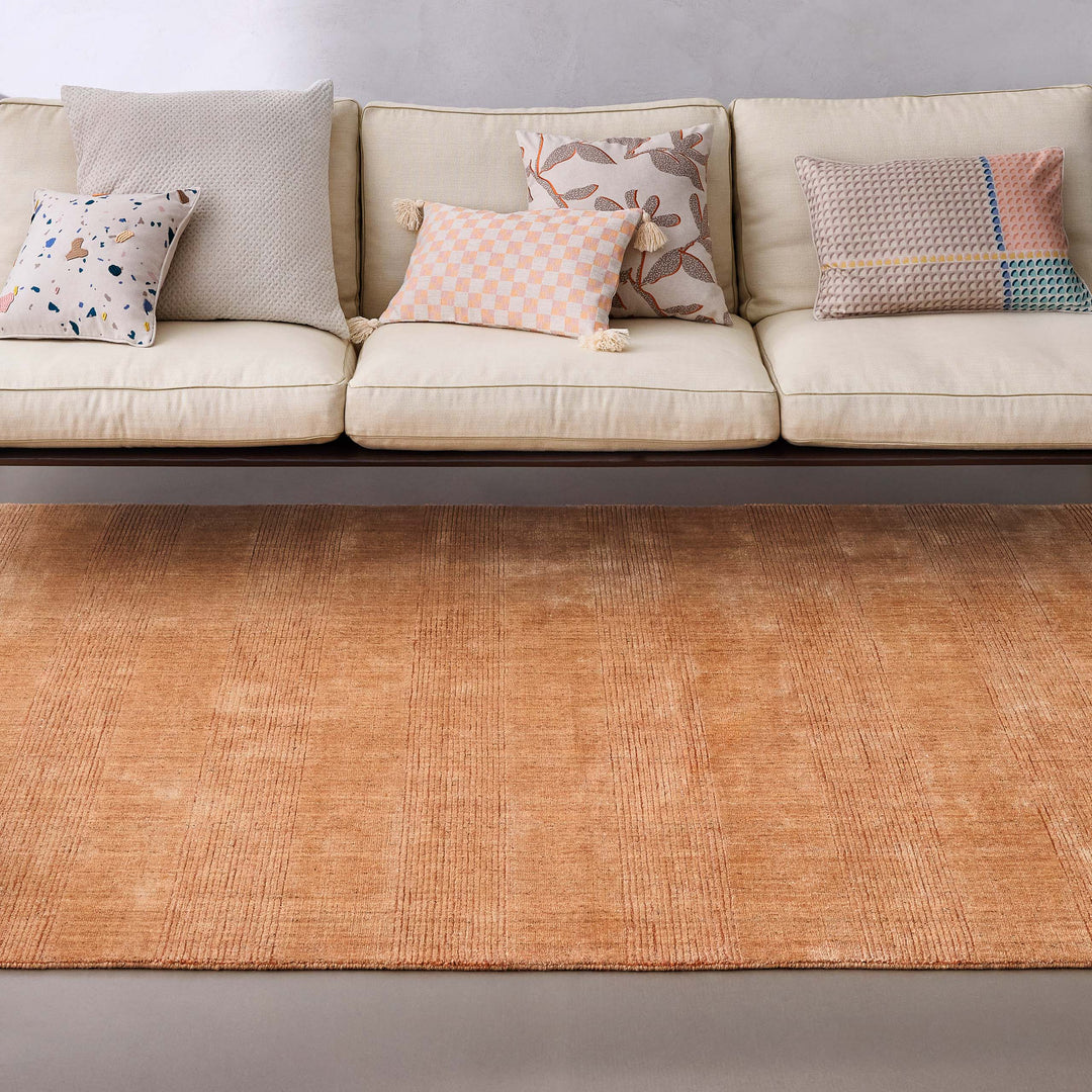 Kurzflor Teppich Kupfer Braun "Seattle" WECONhome