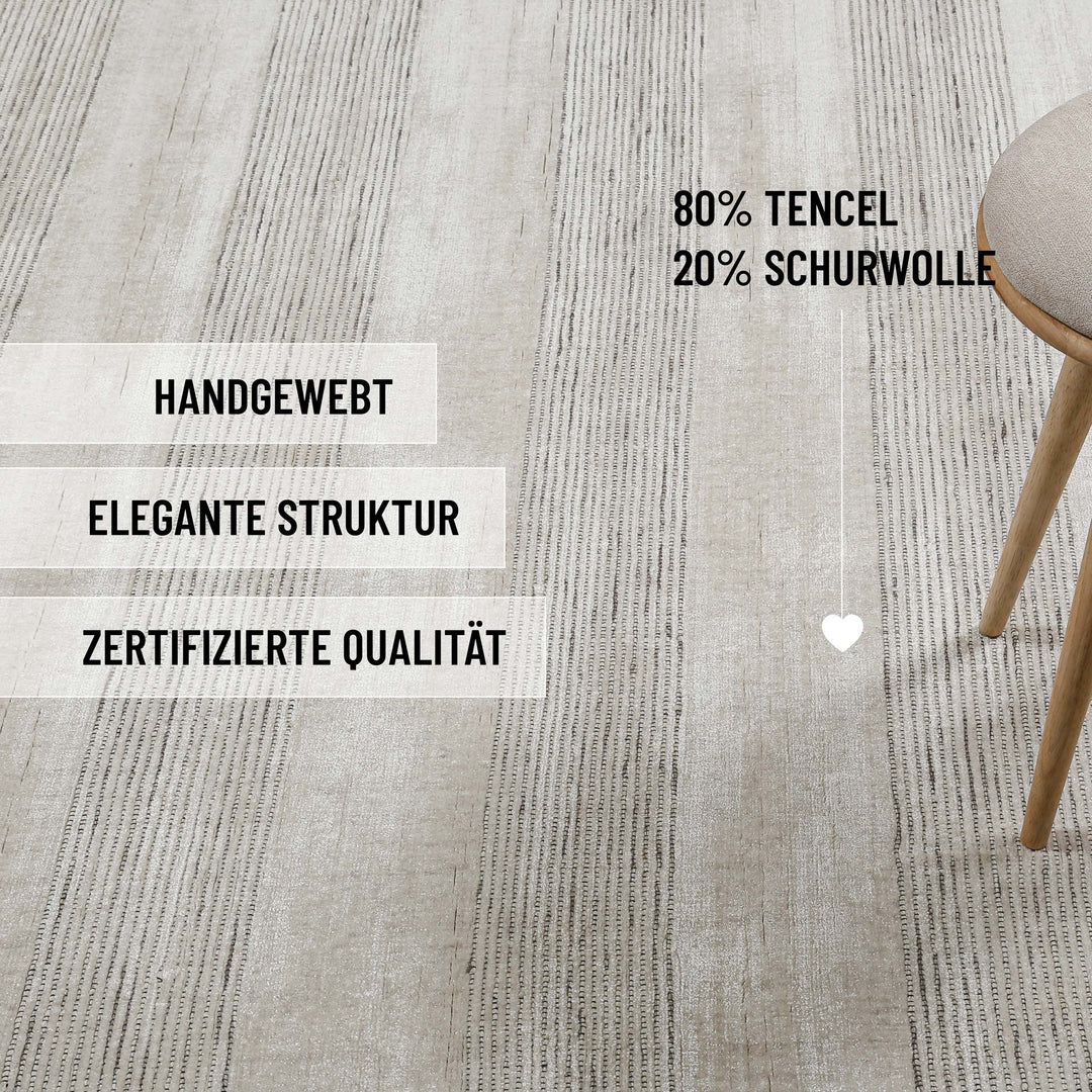 Kurzflor Teppich Perl Weiß "Seattle" WECONhome