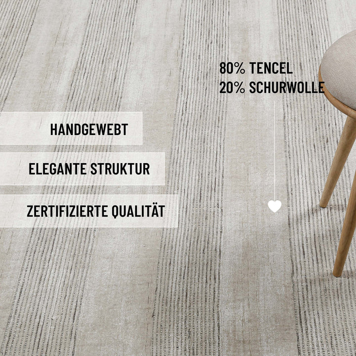 Kurzflor Teppich Perl Weiß "Seattle" WECONhome