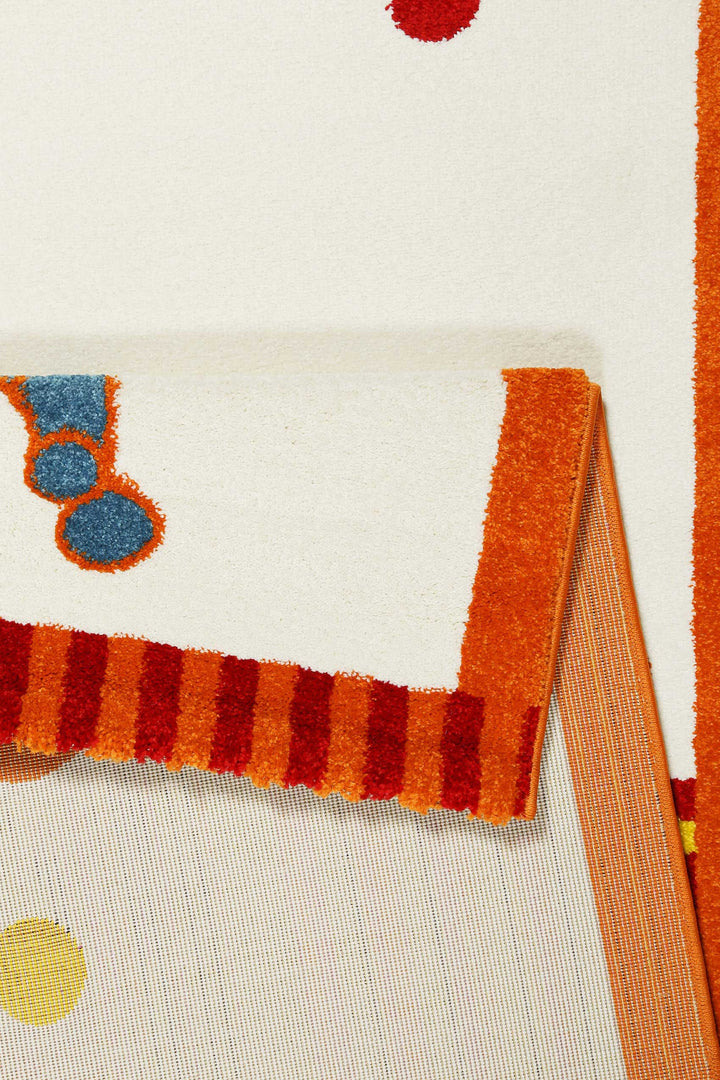 Animal Festival Teppich weiss Kurzflor rechteckig