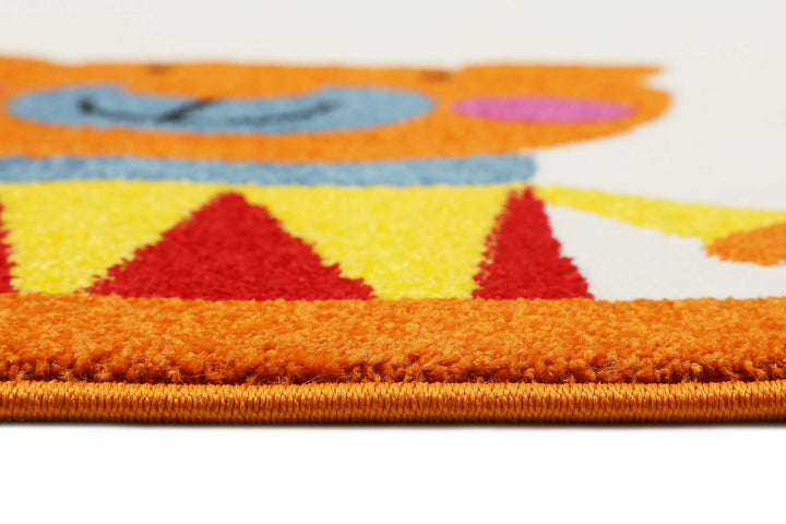 Animal Festival Teppich weiss Kurzflor rechteckig