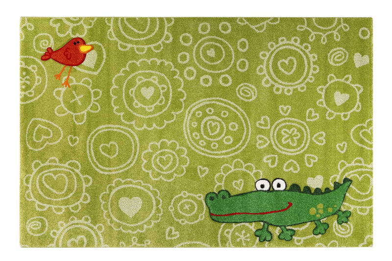 Sigikid Kinderteppich grün » Crocodile «