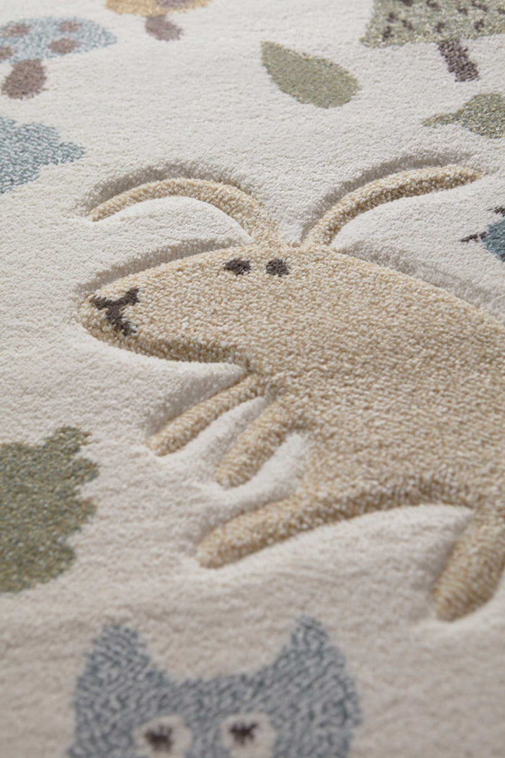 Forest Teppich weiß Kurzflor rechteckig