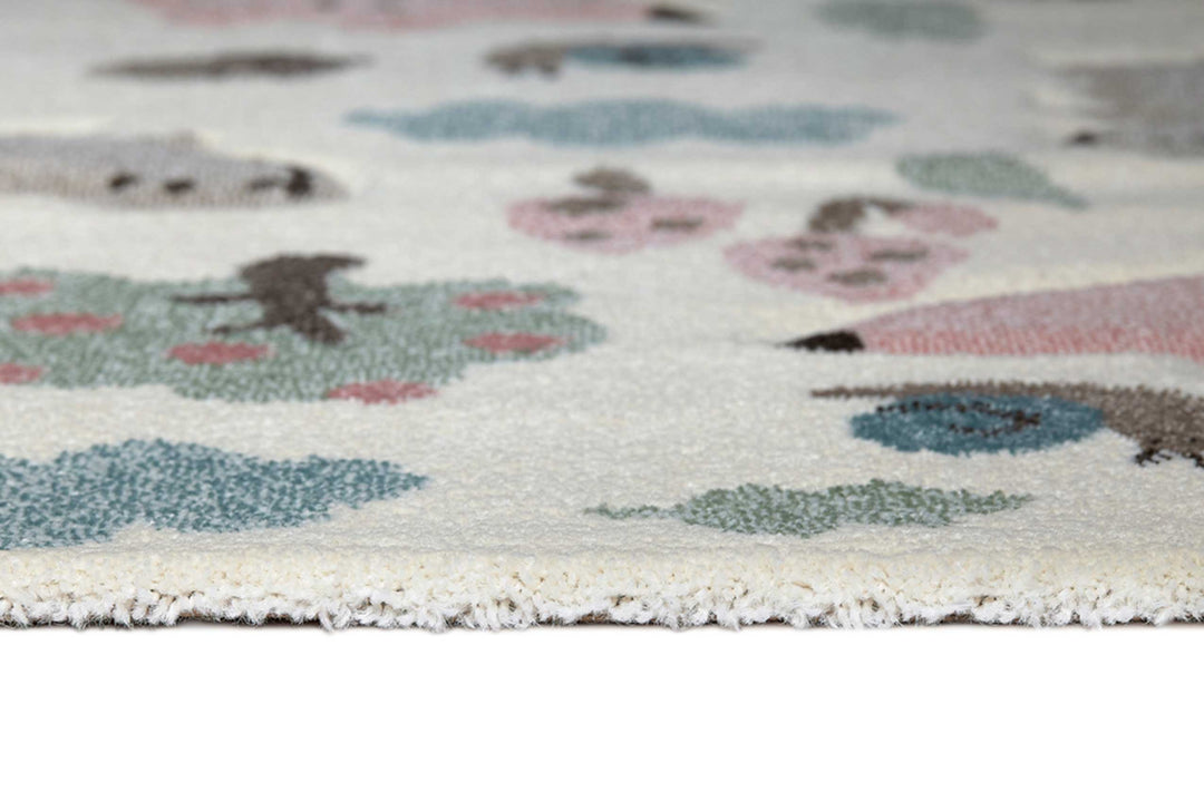 Forest Teppich weiß Kurzflor rechteckig