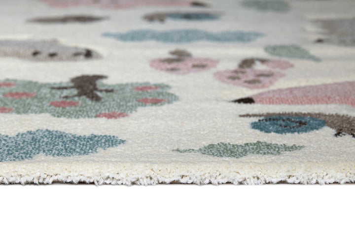 Forest Teppich weiß Kurzflor rechteckig