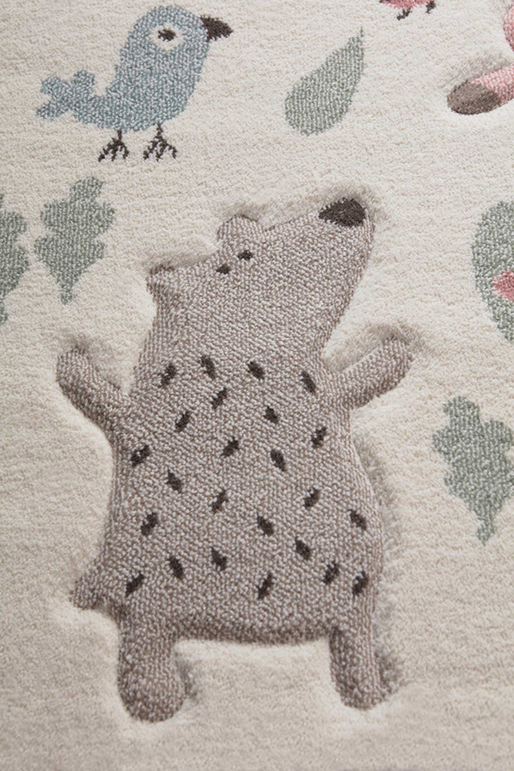 Forest Teppich weiß Kurzflor rechteckig