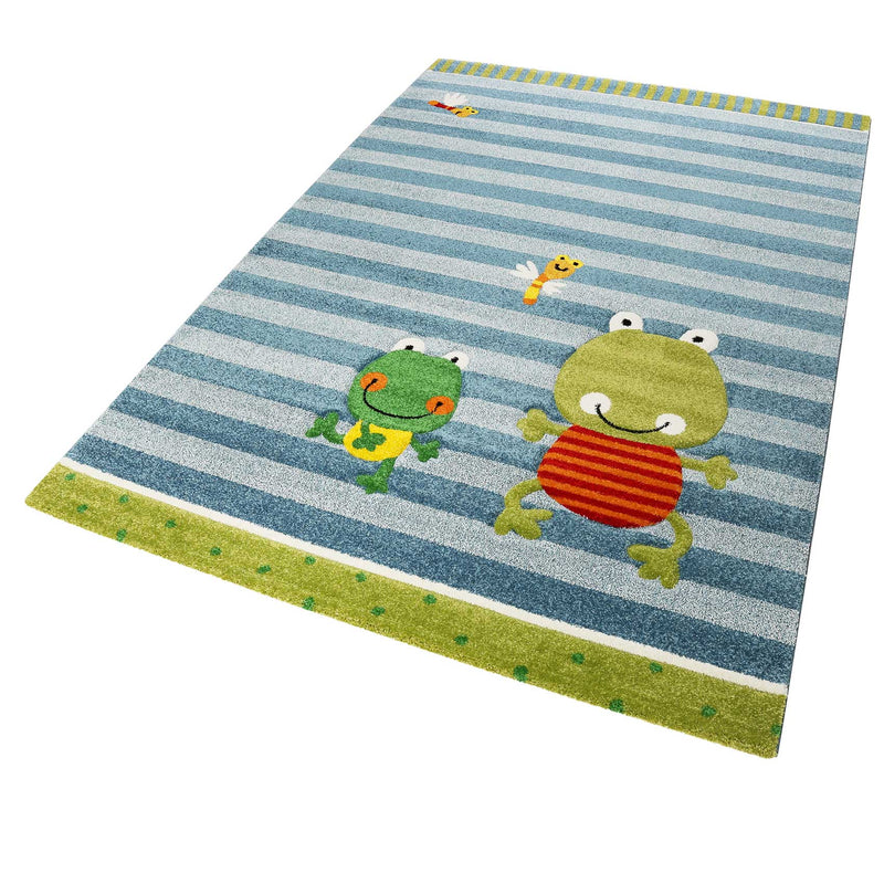 Sigikid Kinderteppich blau grün » Fortis Frog «