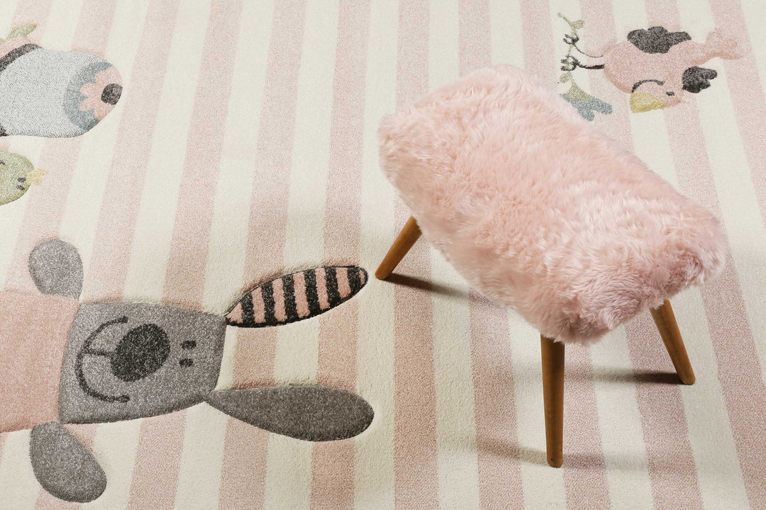 Happy Friends Teppich zartsora Kurzflor rechteckig