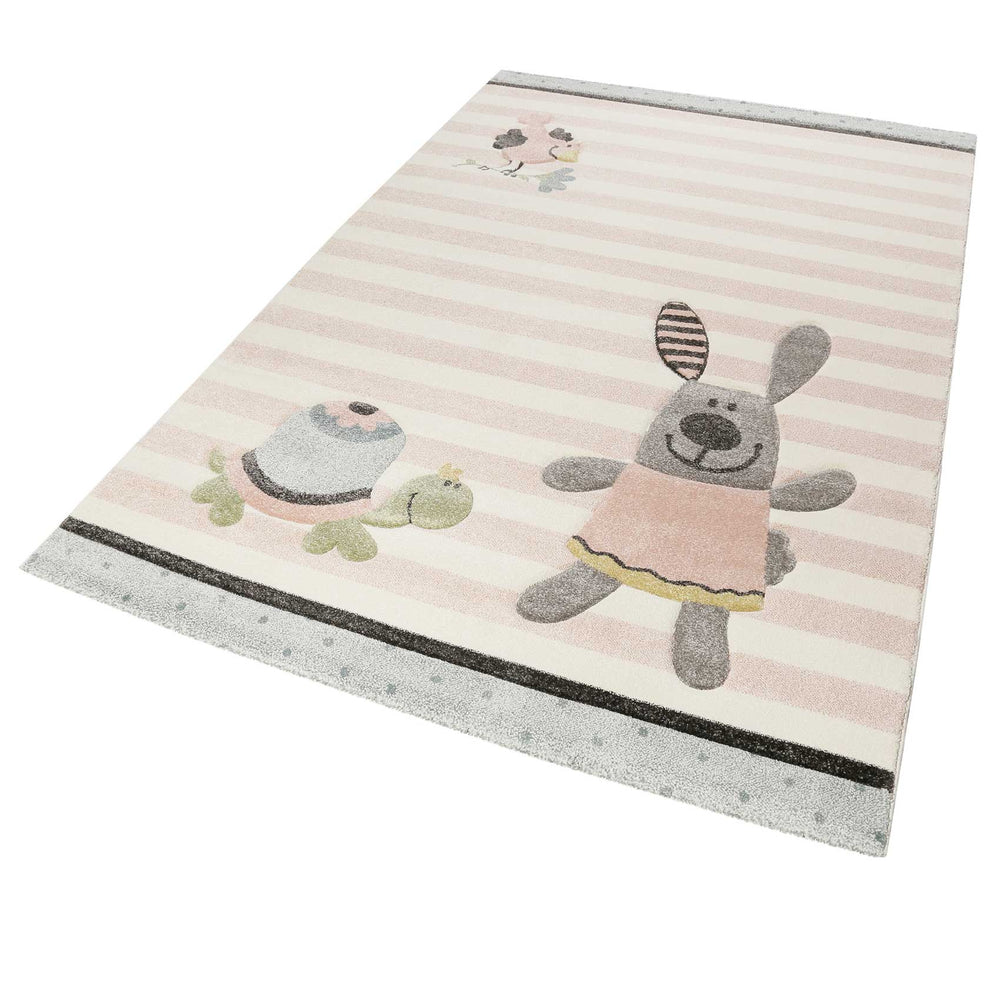Happy Friends Teppich zartsora Kurzflor rechteckig
