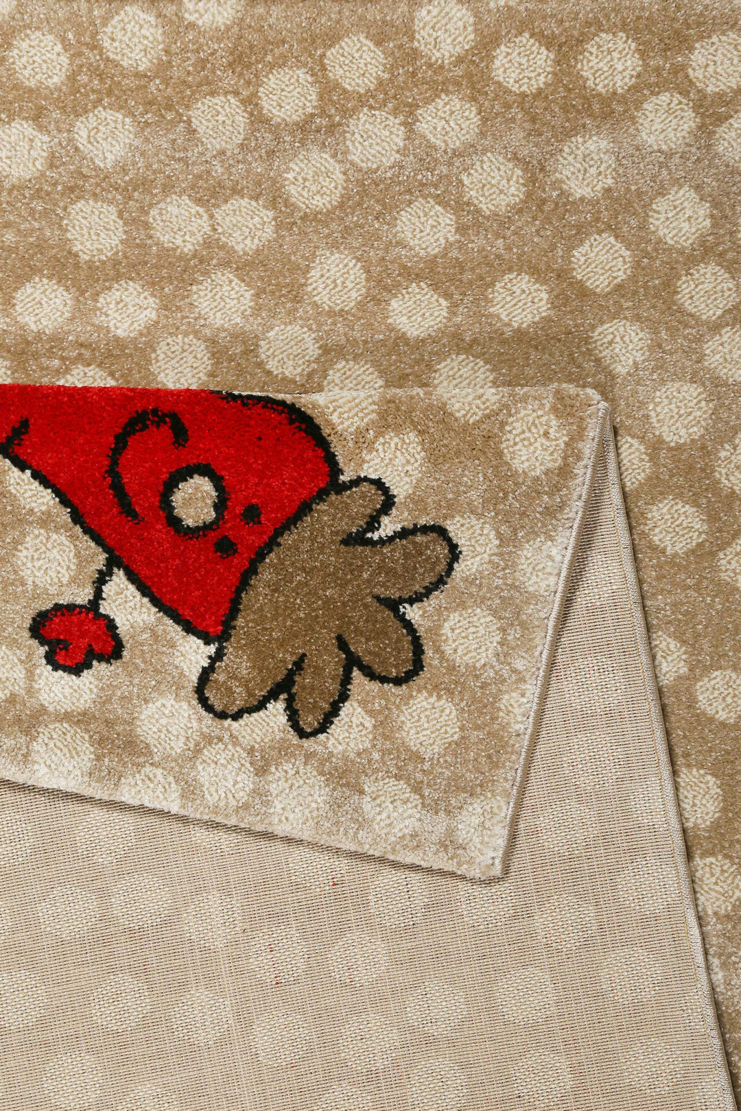 Rainbow Rabbit Teppich beige Kurzflor rechteckig