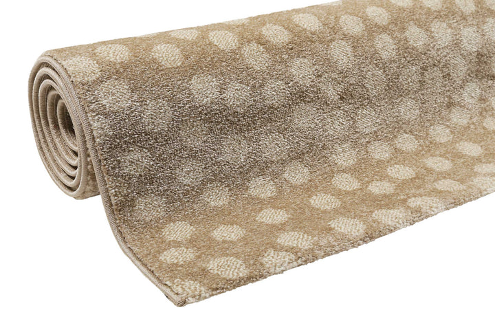 Rainbow Rabbit Teppich beige Kurzflor rechteckig