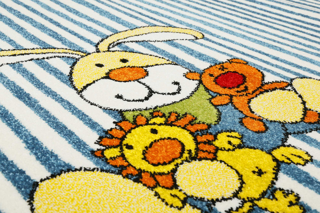 Semmel Bunny Teppich beige Kurzflor rechteckig