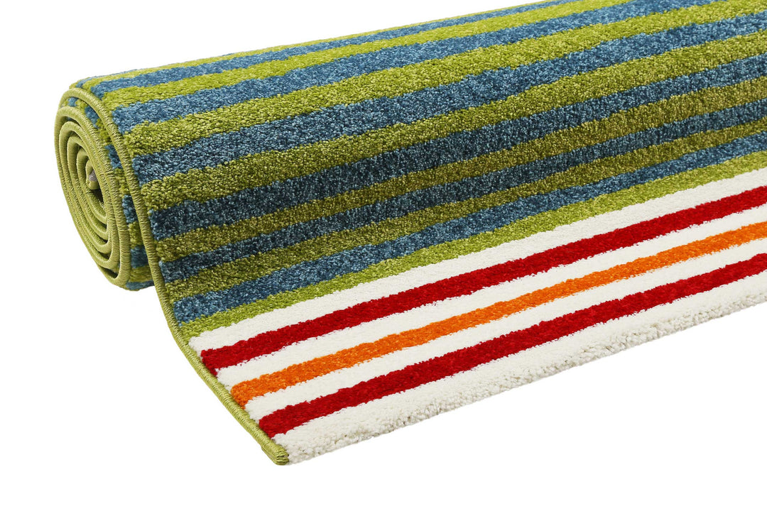 Semmel Bunny Teppich grün Kurzflor rechteckig