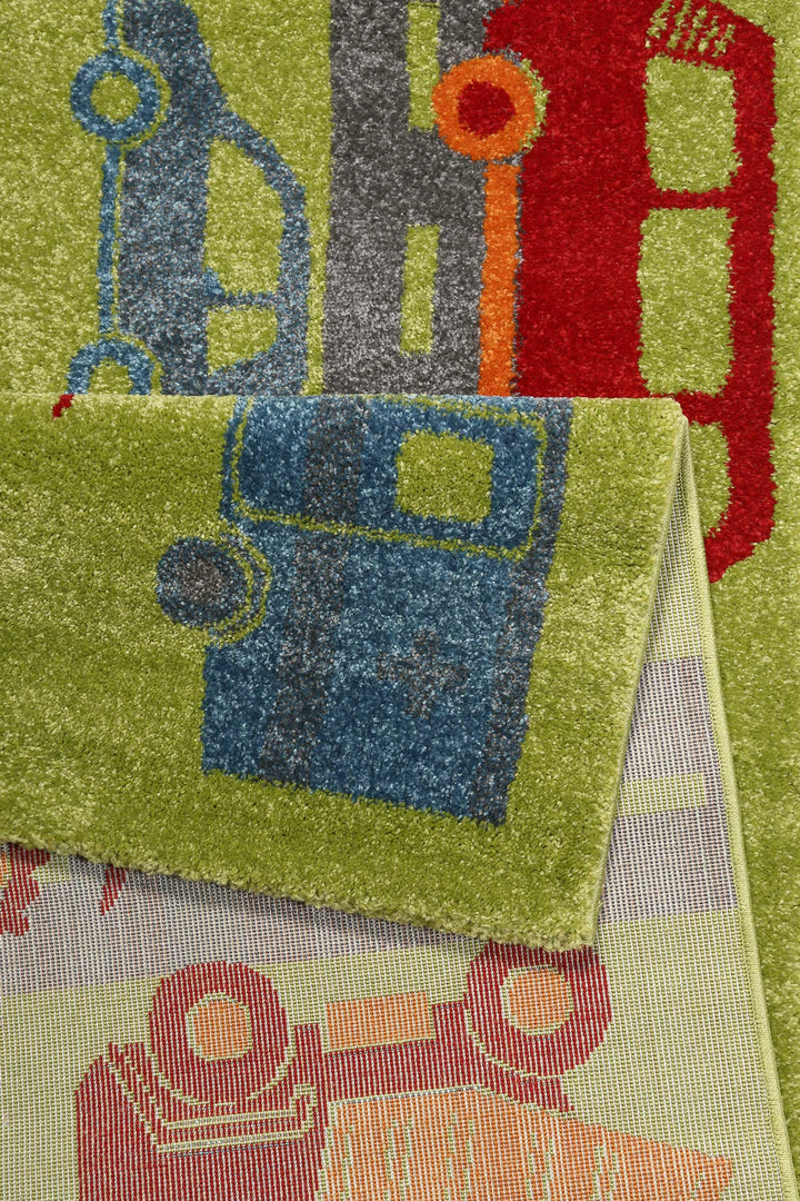 Traffic Teppich grün Kurzflor rechteckig