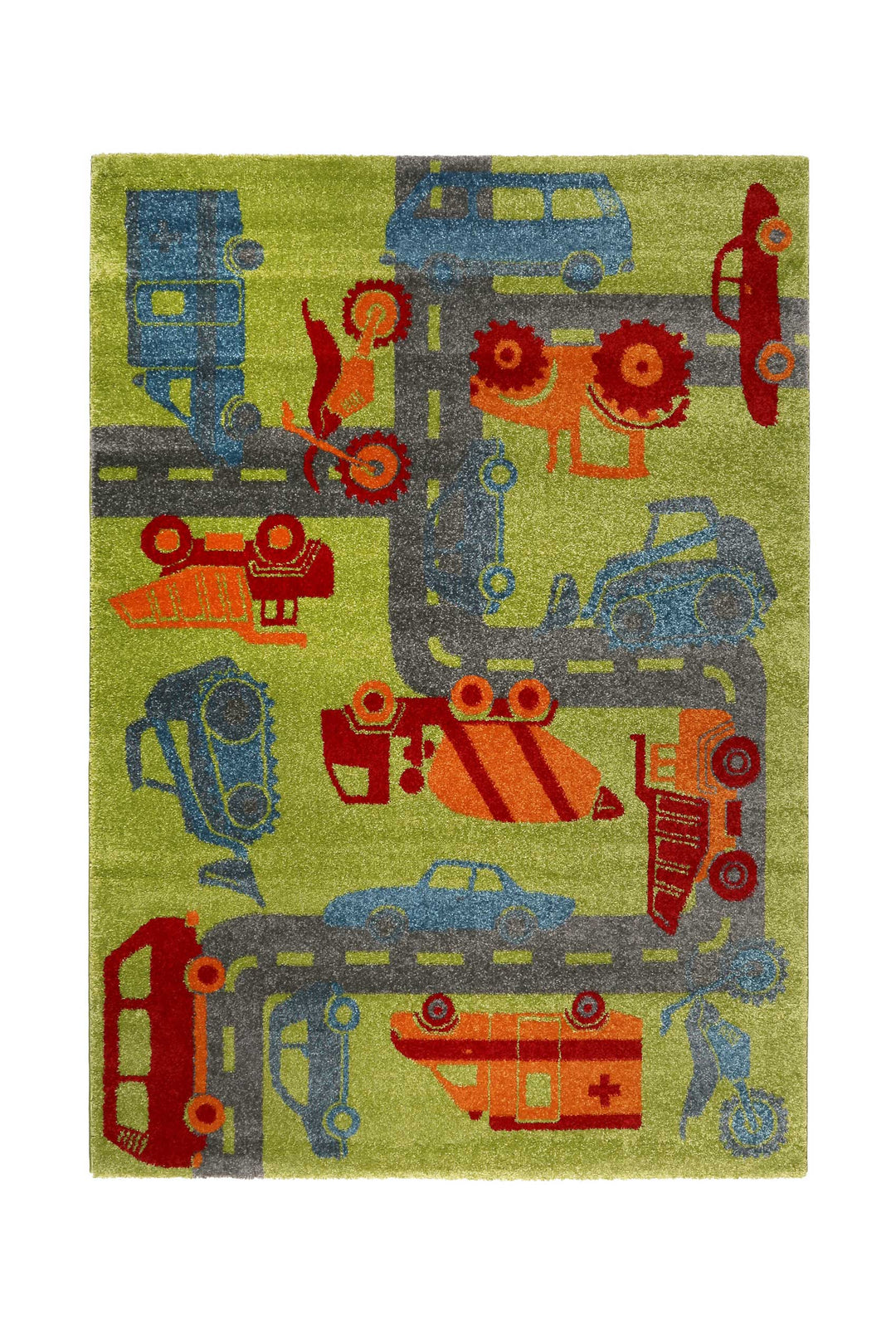 Traffic Teppich grün Kurzflor rechteckig