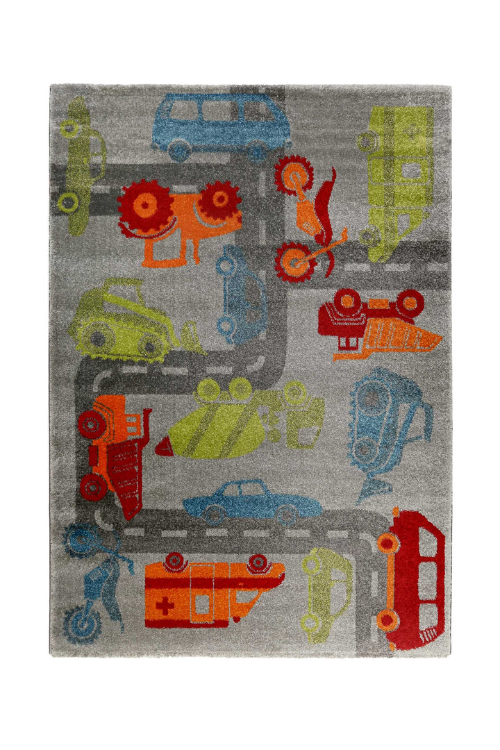 Traffic Teppich grau Kurzflor rechteckig