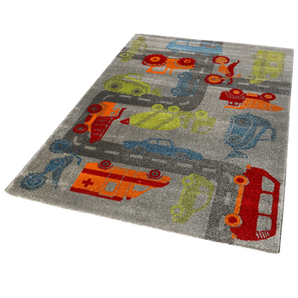 Traffic Teppich grau Kurzflor rechteckig