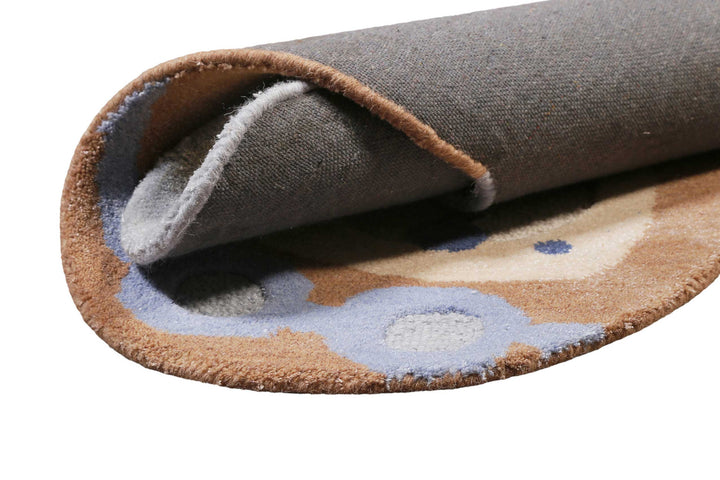 Anton Teppich blau Kurzflor rechteckig