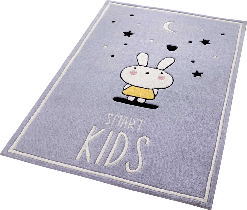 Conny Teppich grau Kurzflor rechteckig