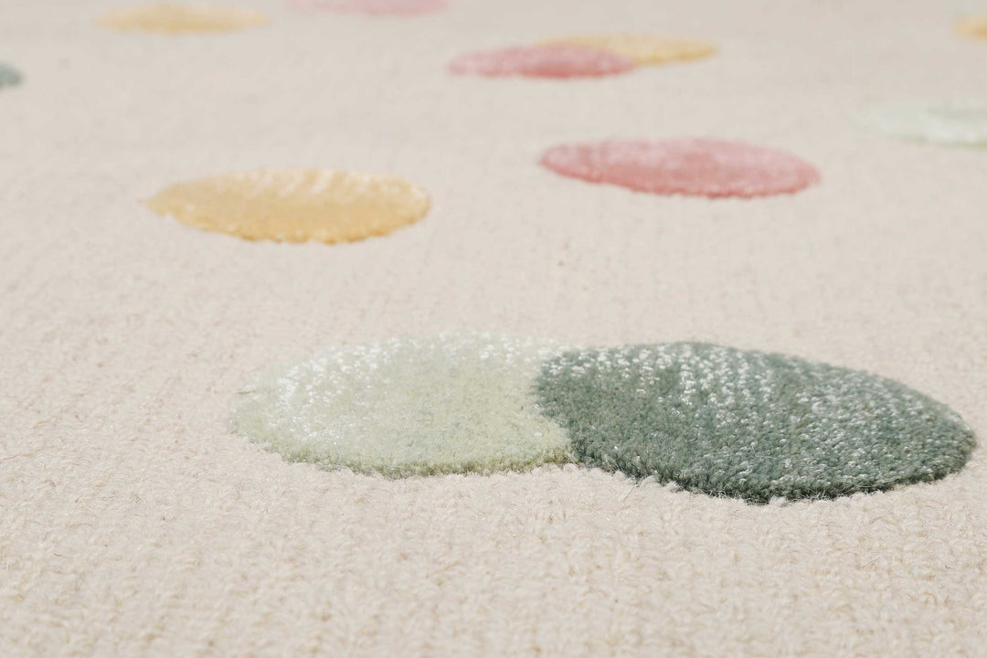 Dana Teppich creme beige Kurzflor rechteckig