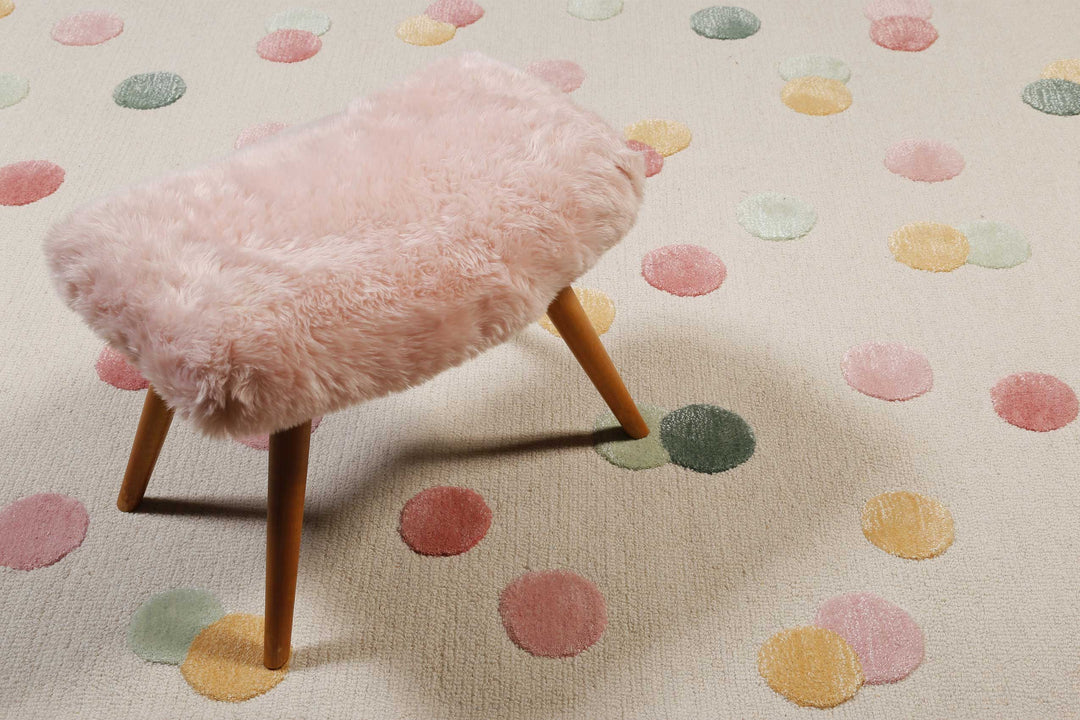 Dana Teppich creme beige Kurzflor rechteckig