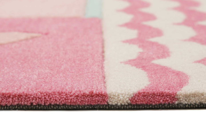 Fruity Flamingo Teppich pink Kurzflor rechteckig