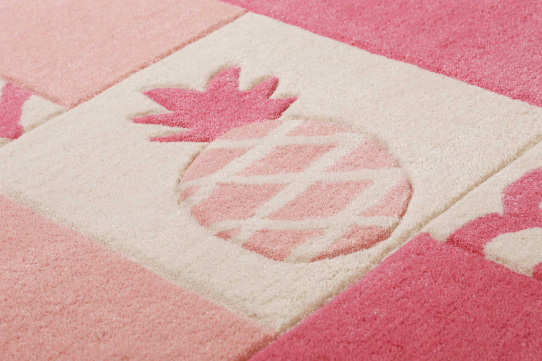 Fruity Flamingo Teppich pink Kurzflor rechteckig