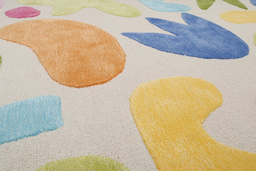 Kimi Teppich creme beige Kurzflor rechteckig