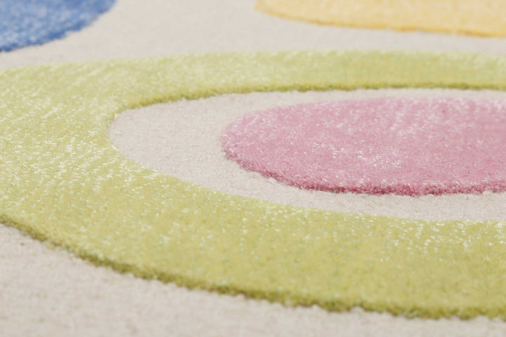 Kimi Teppich creme beige Kurzflor rechteckig