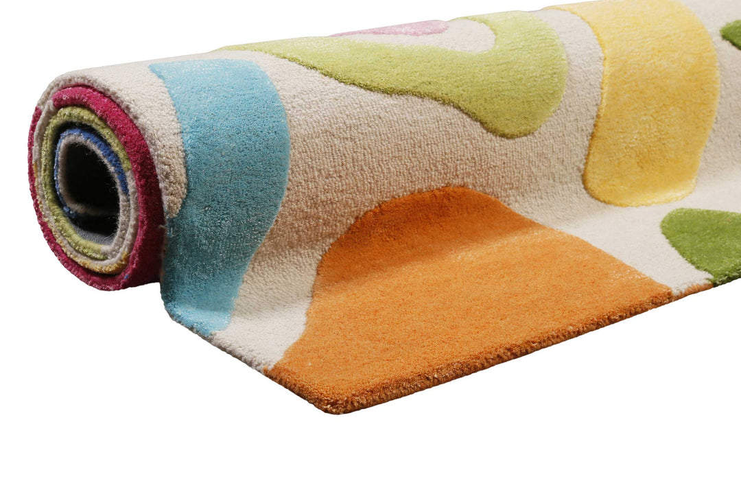 Kimi Teppich creme beige Kurzflor rechteckig