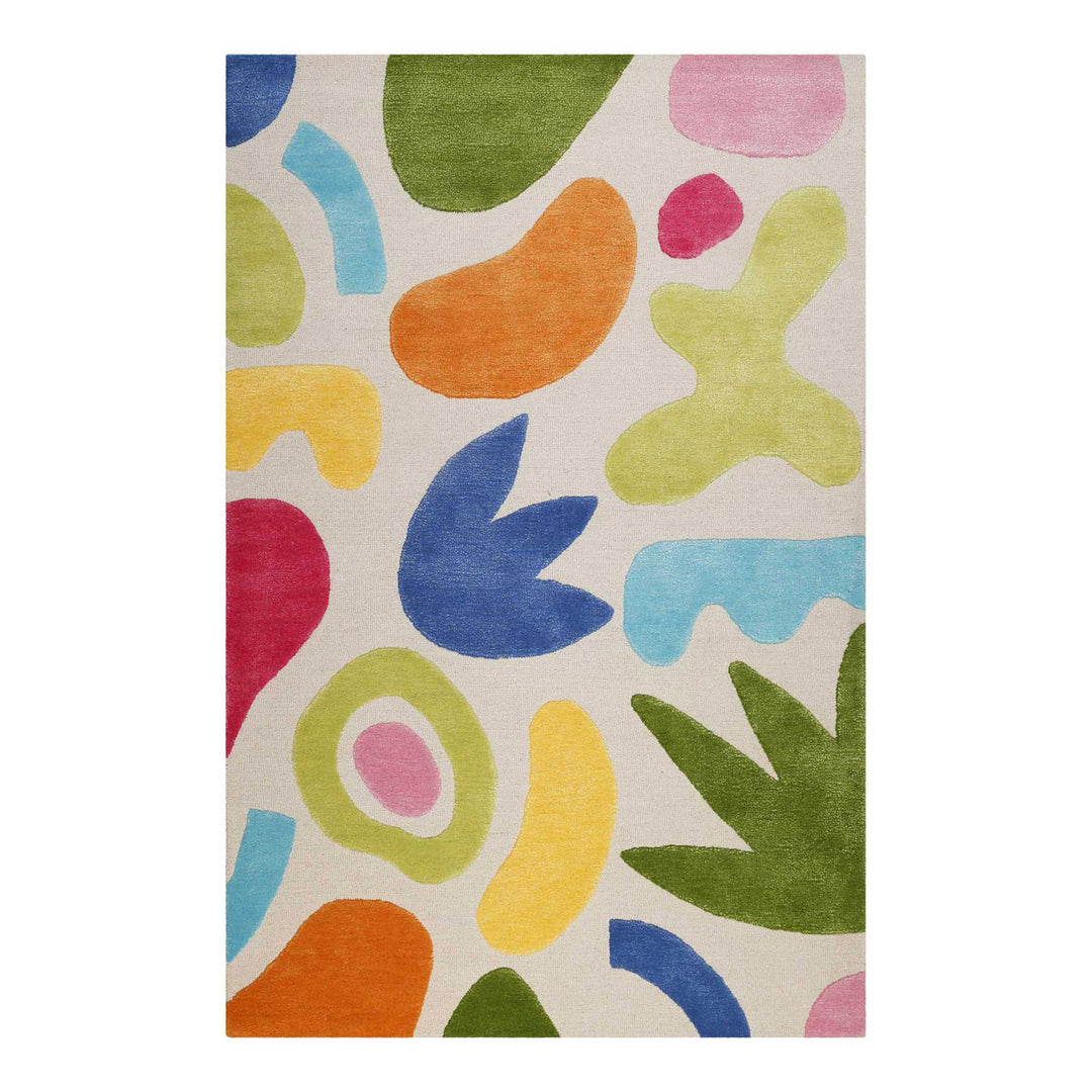 Kimi Teppich creme beige Kurzflor rechteckig