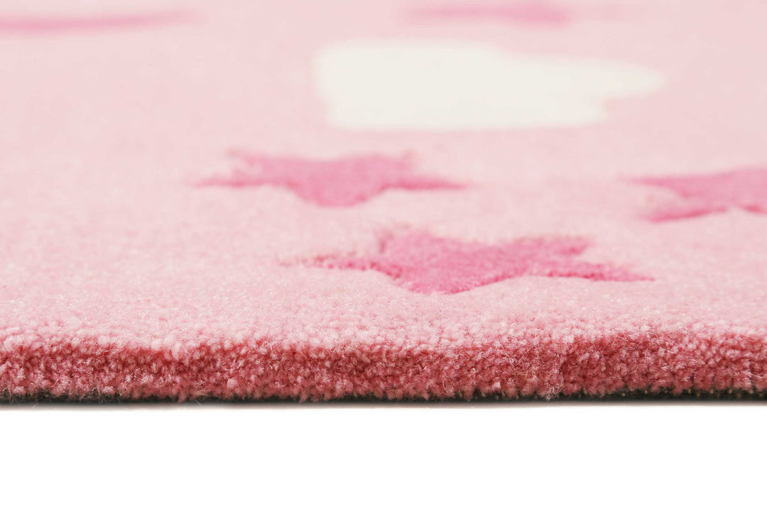 LaLeLu Teppich pink Kurzflor rechteckig